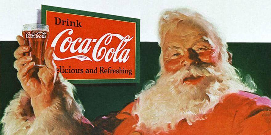 Реклама Coca-Cola с Санта-Клаусом
