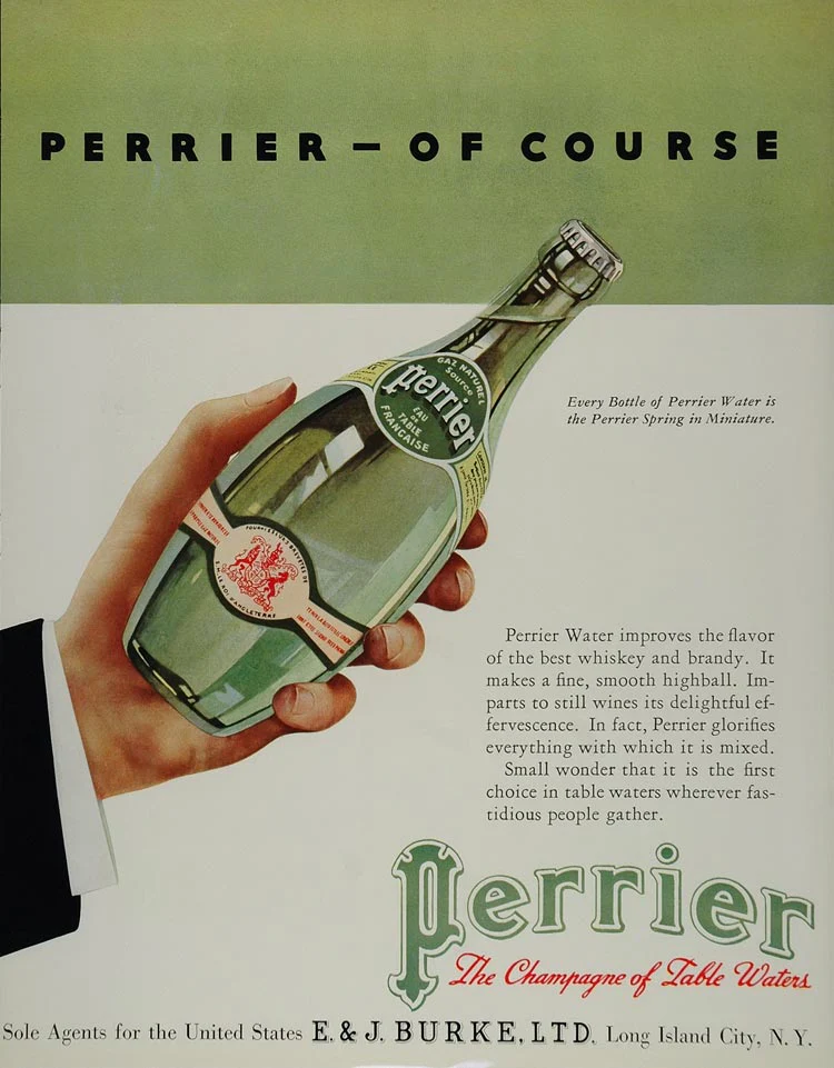 Рекламный плакат Perrier