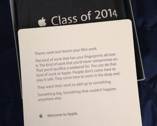 Приветственная карточка Apple 2014 года