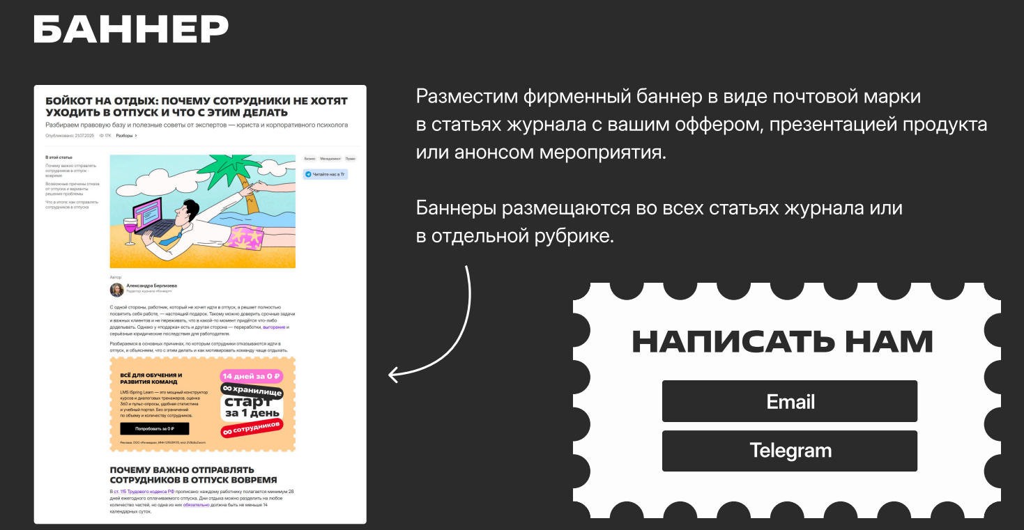 медиакит Конверта