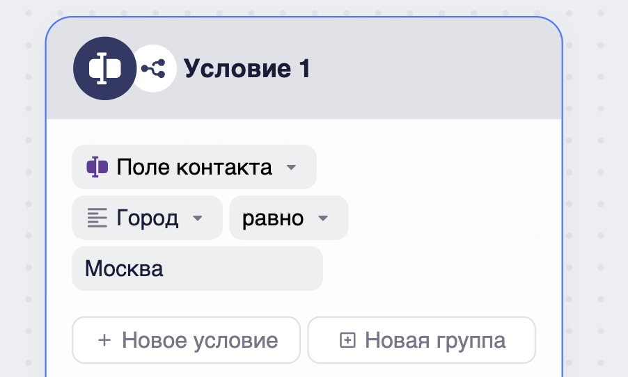 Пример простого условия.