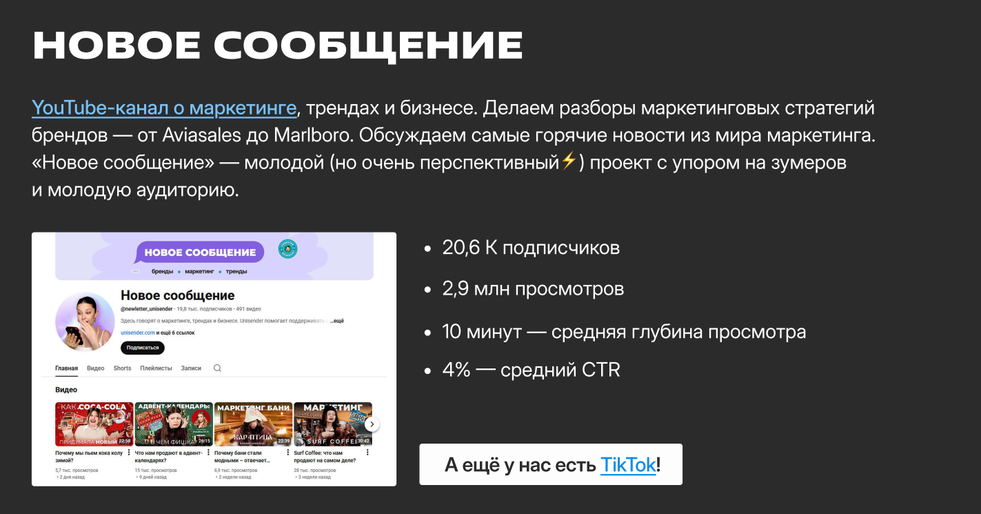 Медиакит «Конверта»