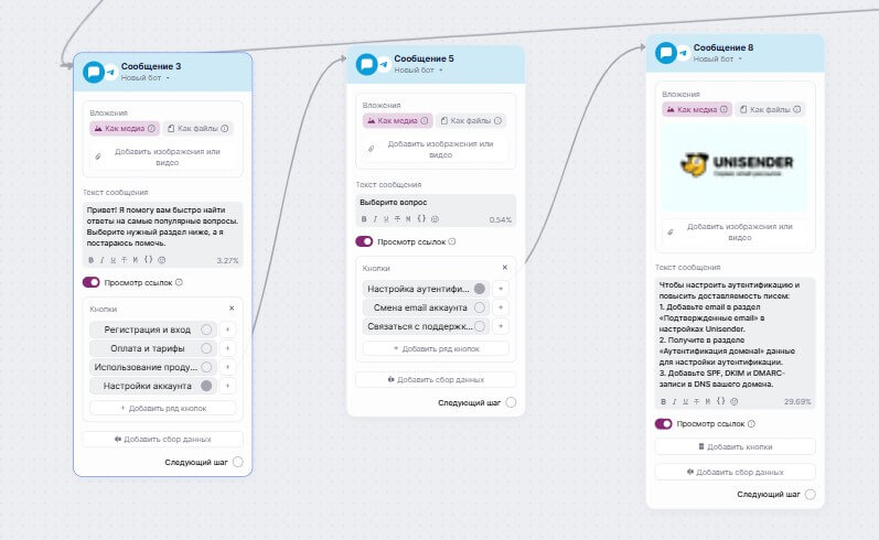 Пример информации для базы знаний. 