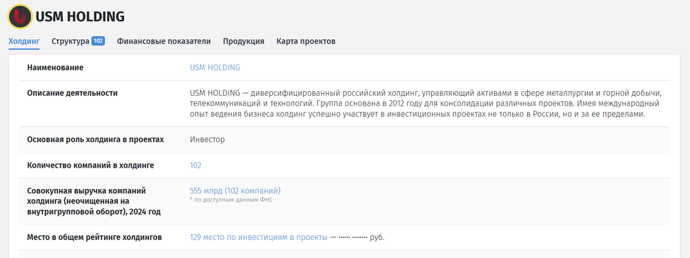 Диверсифицированный холдинг