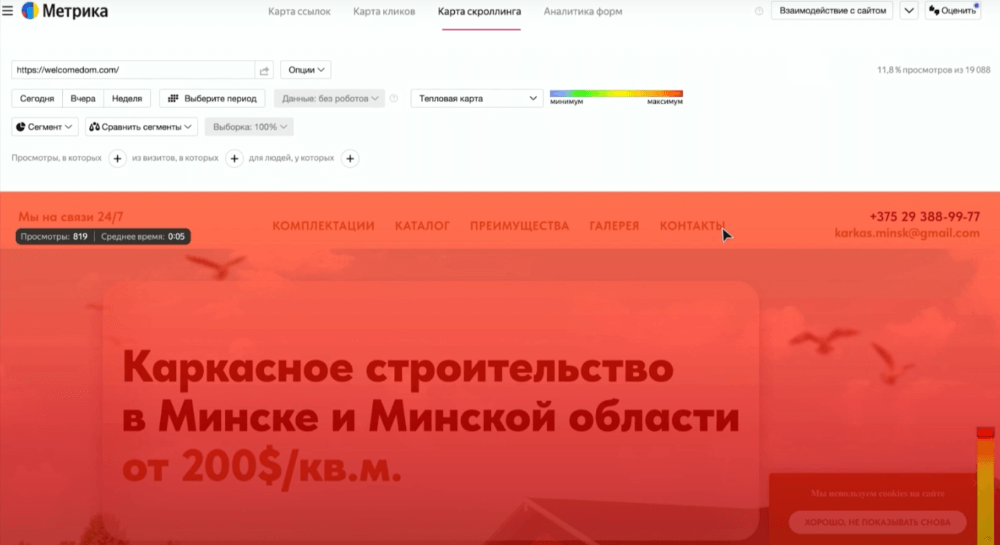 Пример карты скроллинга 