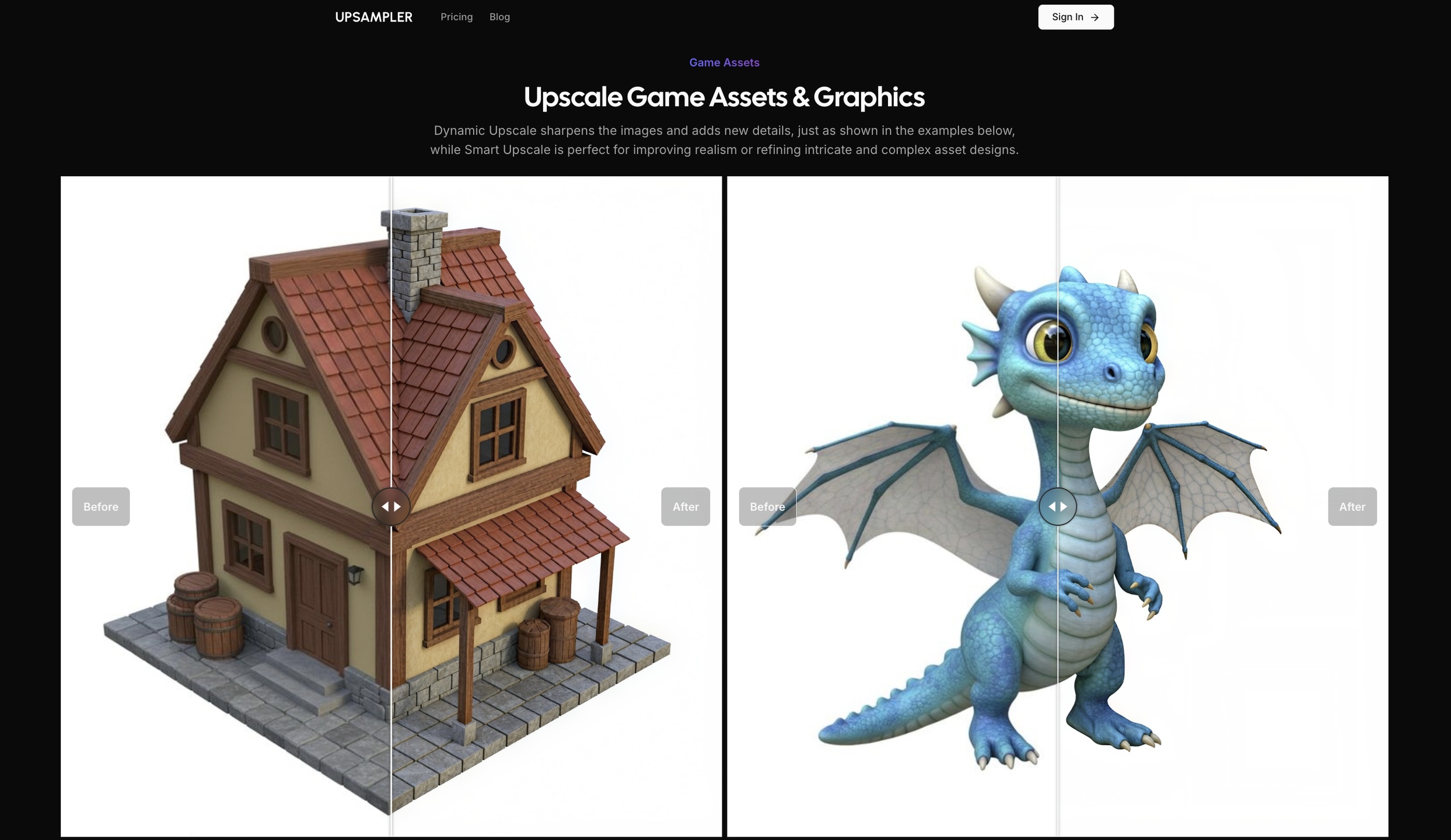 скриншот платформы Upsampler