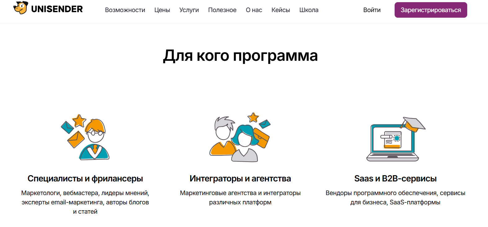 Партнерская программа Unisender