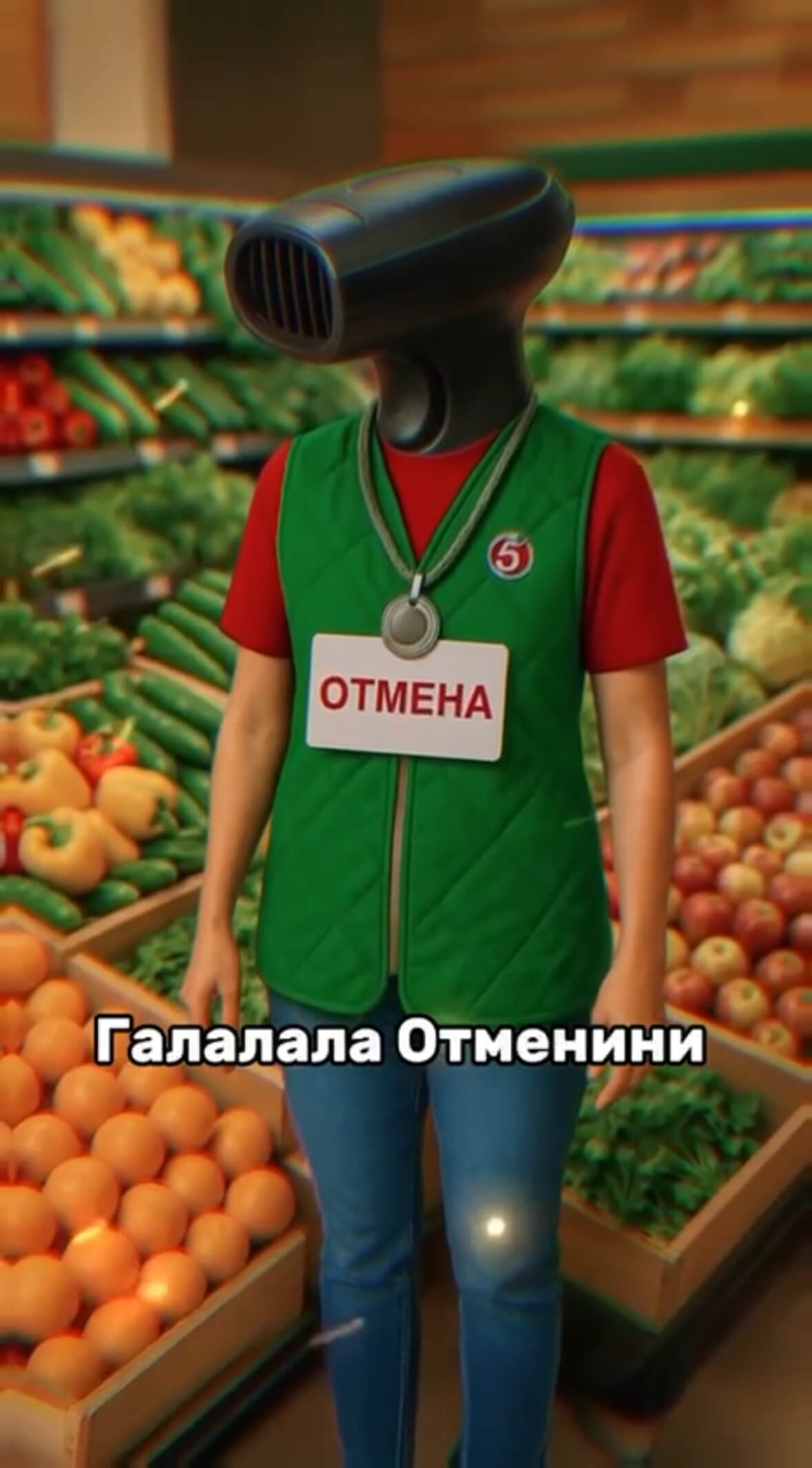 скриншот ролика «Пятёрочки»