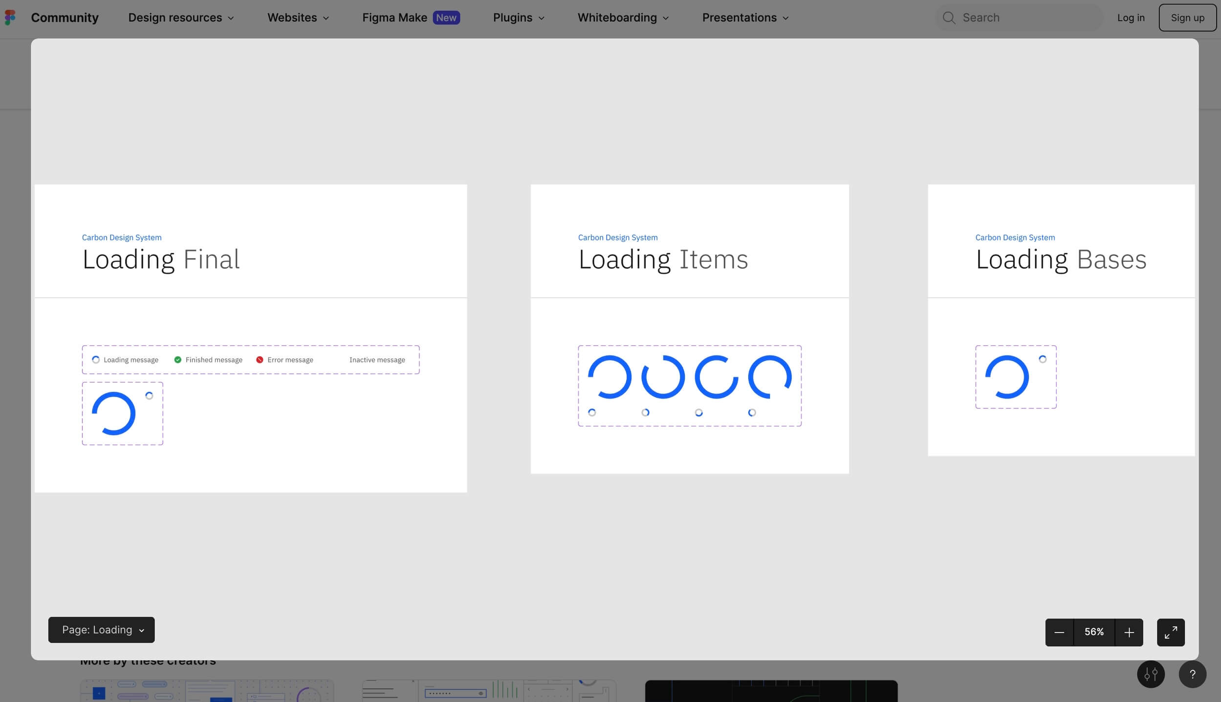 скриншот индикаторов загрузки в UI-ките