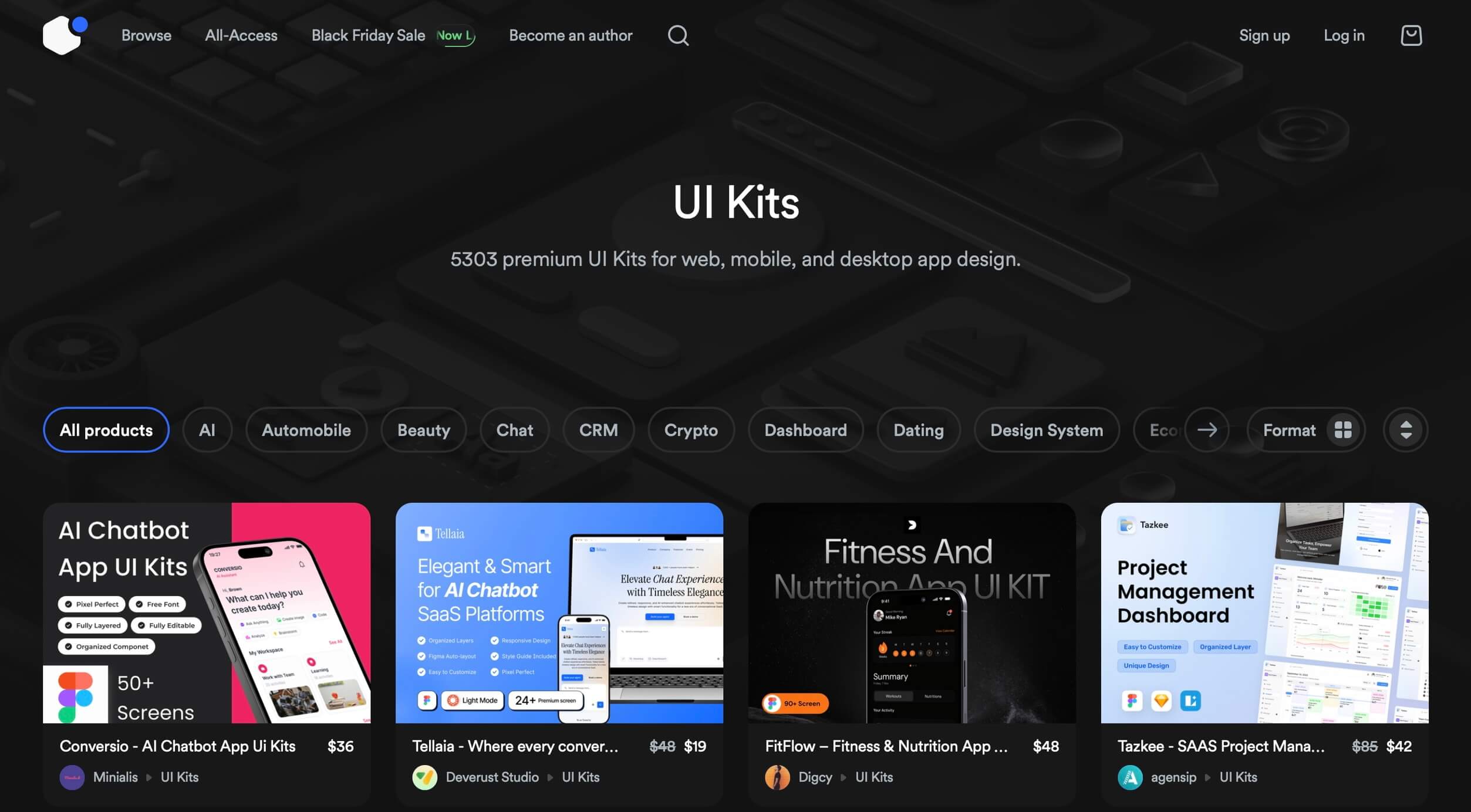 скриншот сайта UI8
