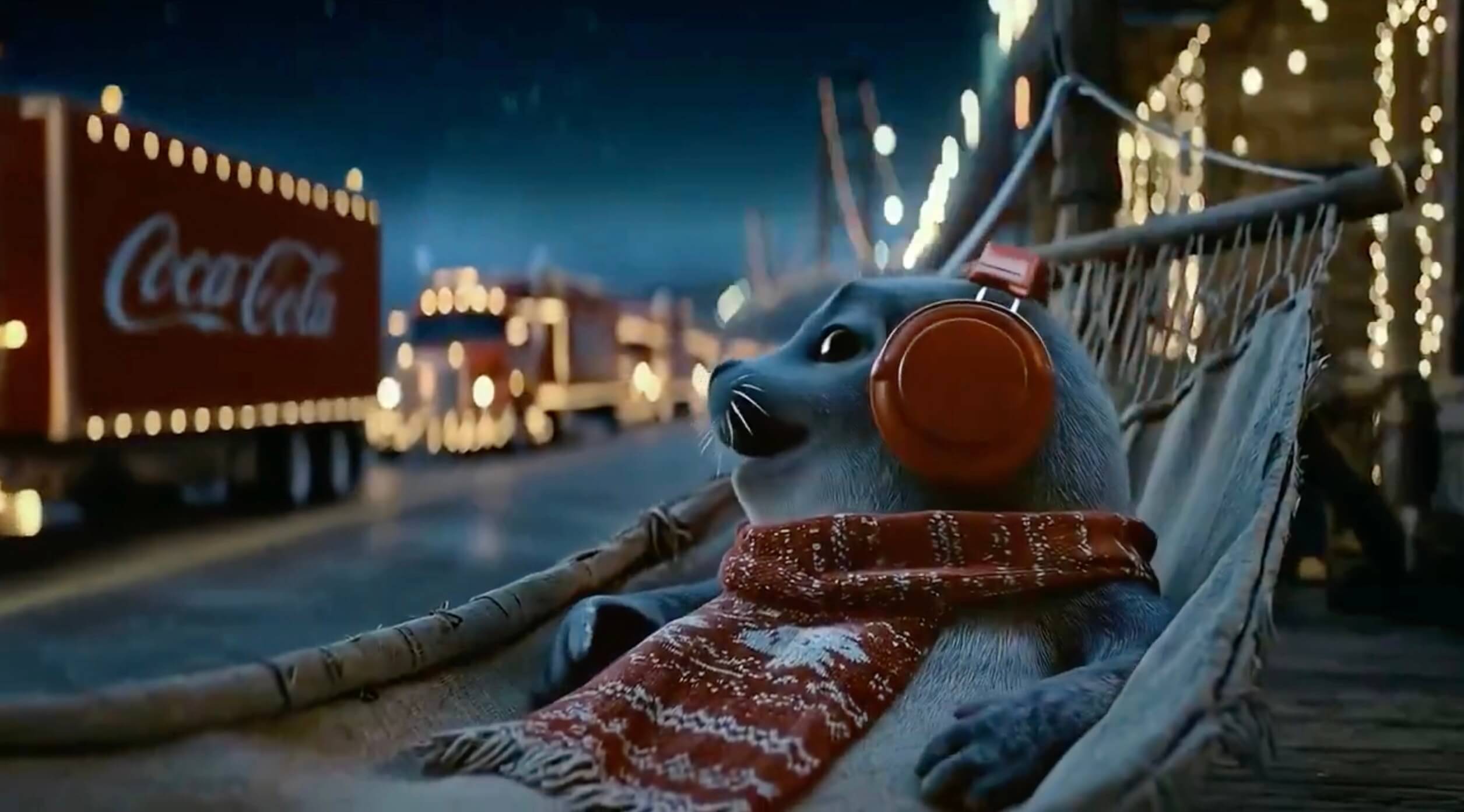скриншот ИИ-рекламы Coca-Cola