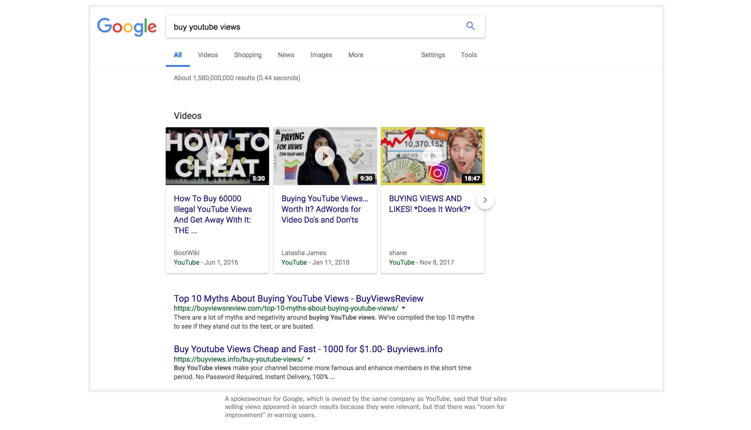 скриншот расследования New York Times о ботах на YouTube