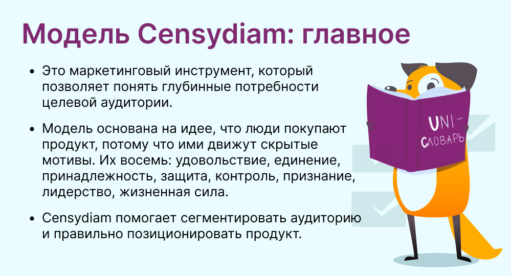 модель Censydiam это