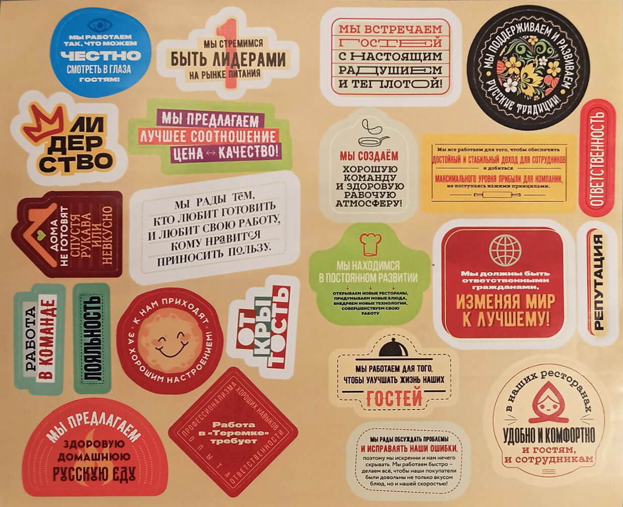 Набор наклеек