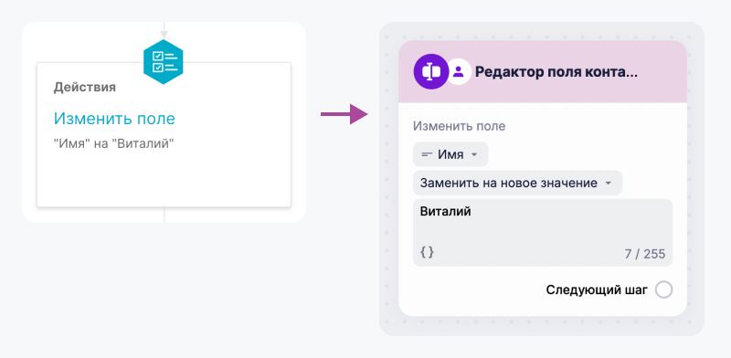 Сопоставление ключевых функций «Автоматизации» и «Сценариев». 