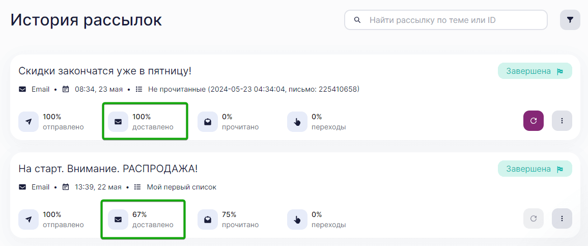 доставляемость