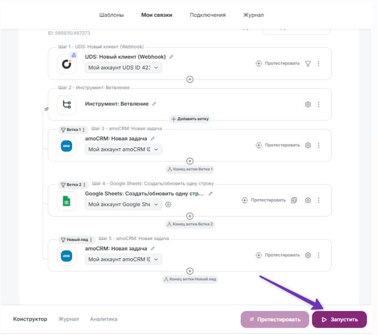 Как запустить связку. 