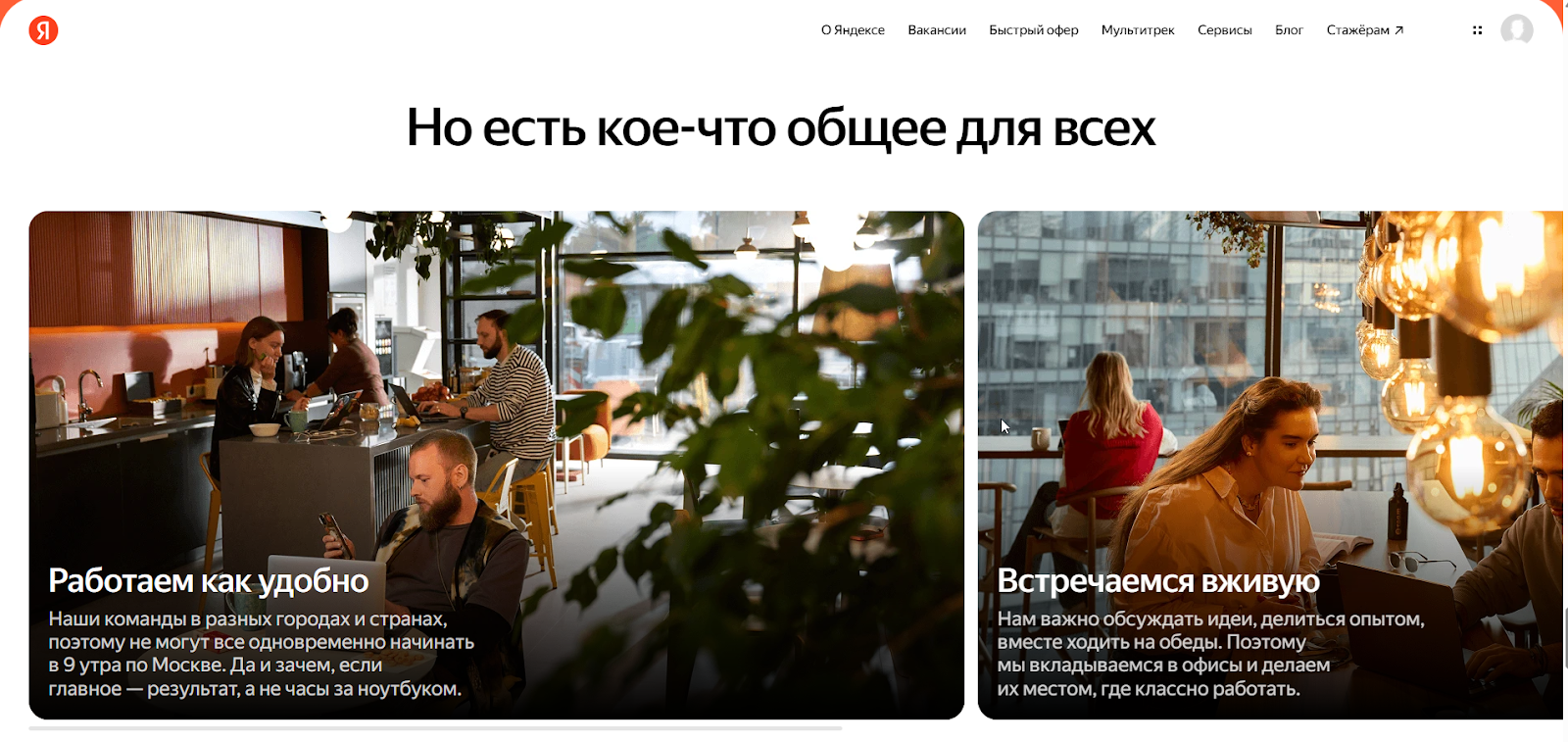 яндекс работа